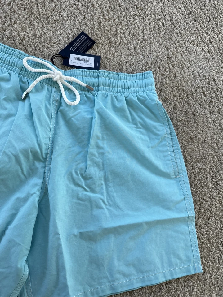NWT 100% Authentic Vilebrequin VINTAGE Swim Trunks-LIGHT BLUE - M - MEN - MEDIUM - Image 4 of 4
