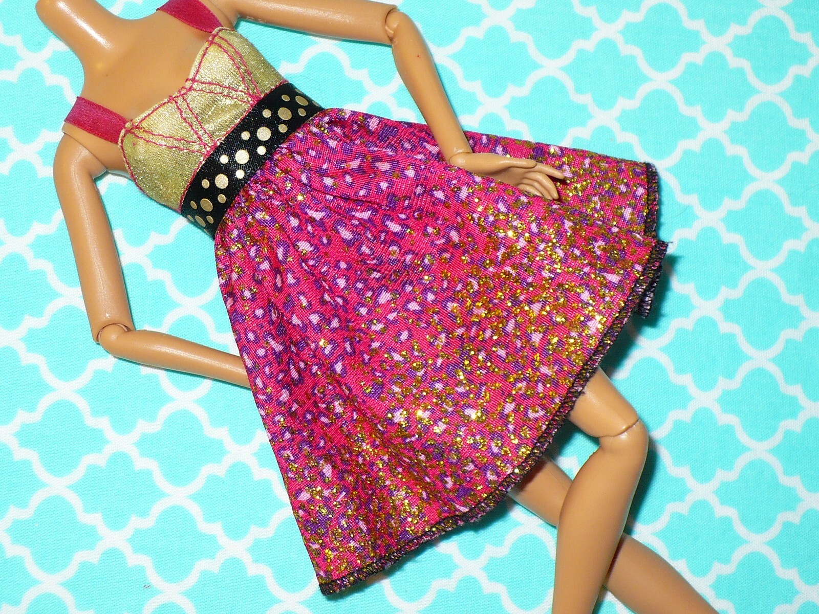 Barbie Fashionistas Animal Print Party Dress for Dolls-image