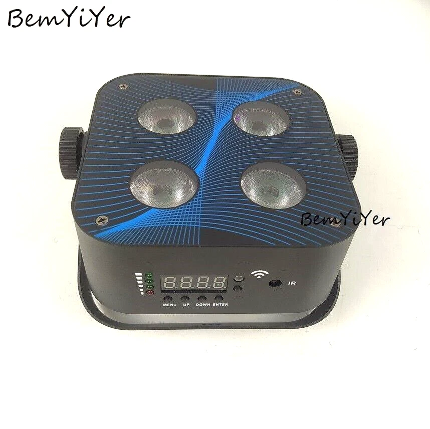 2pack Wireless DMX IR Battery DJ LED Par uplighting 4x18W RGBWA+UV 6in1 - Image 2 of 4