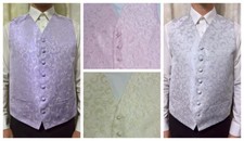 MENS WEDDING WAISTCOAT PISCADOR REGAL SWIRL COLLECTION SMART FORMAL EVENING