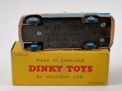 DINKY TOYS 170 Ford Fordor Sedan Bicolore Boite Vide D'origine