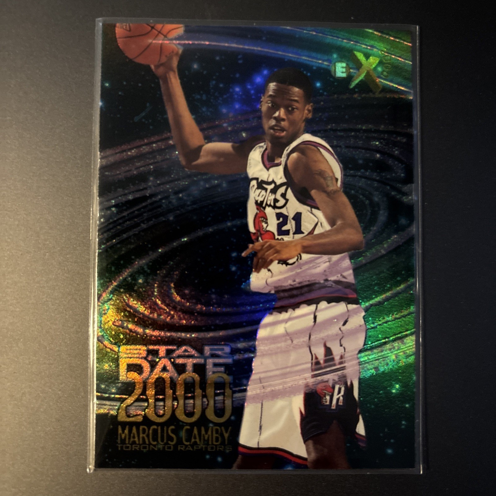1996-97 Skybox E-X2000 - Star Date 2000 Marcus Camby #4 (RC) Holo