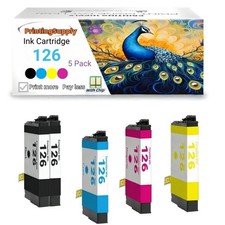5PK 2BK CMY Ink For Epson 126 T126 WF3520 3540 WF7510 7520 WF545 635 645 840