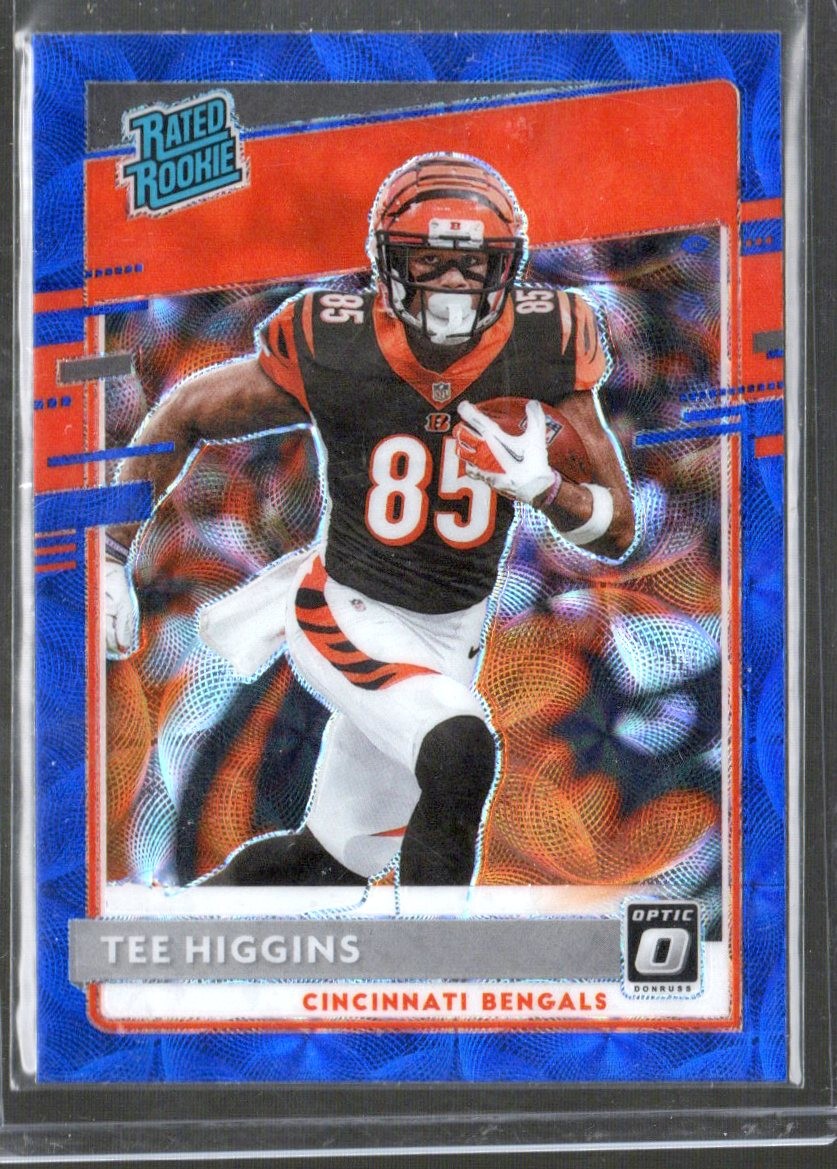 Tee Higgins Panini Donruss Optic #160 Blue Hyper