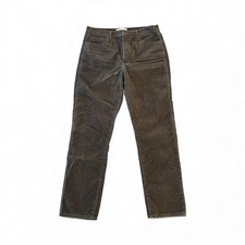 GAP Vintage Slim High Rise Corduroy Pants Womens 31 / 12L Olive Green