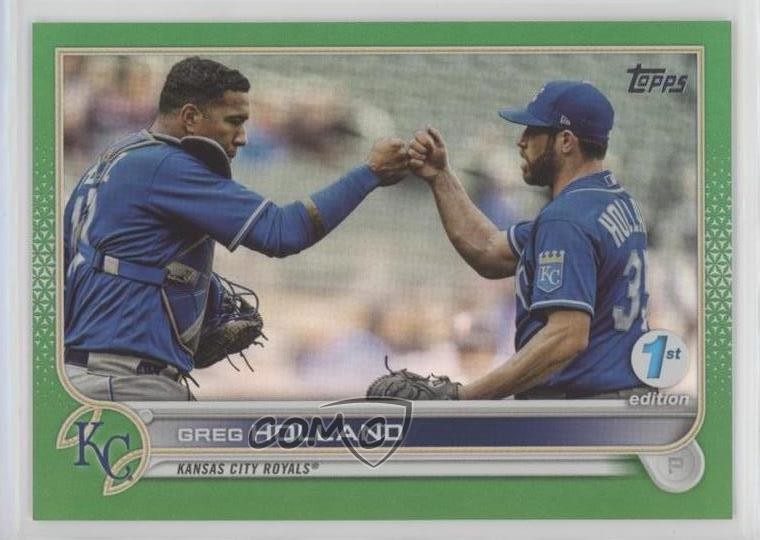 2022 Topps Series 1 1st Edition Green 4/150 Greg Holland #52 md3