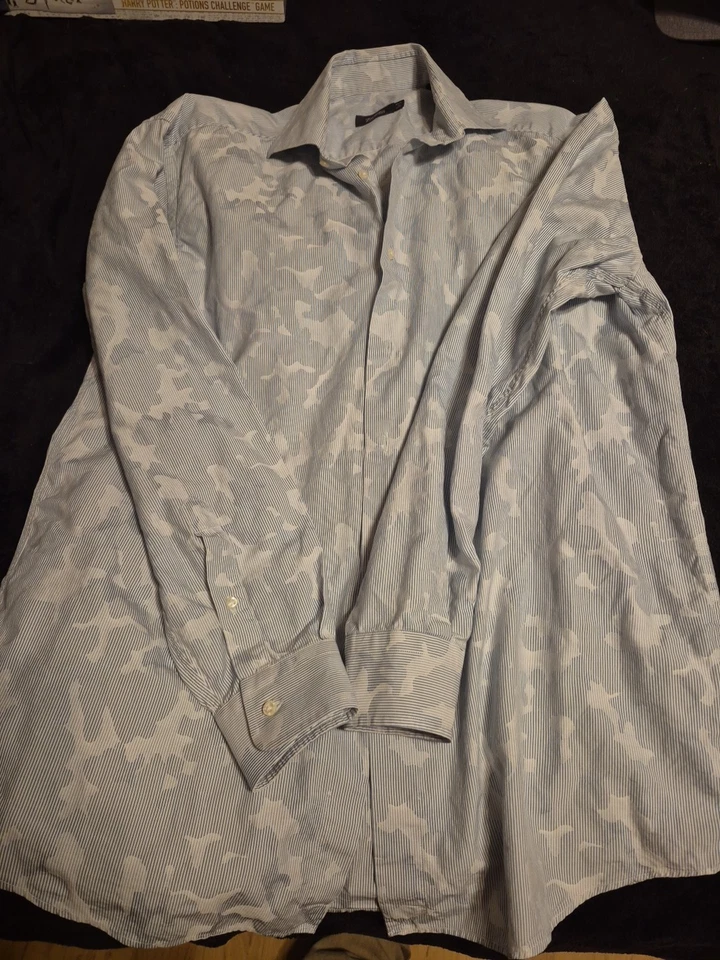 Vestido Zanella Manga Larga con Botón Delantero Talla Grande, 100% Algodón Foto 3 de 4