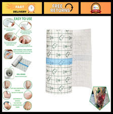 Tattoo Aftercare Bandage Roll 4" x 10 Yards - Waterproof Skin Repair Wrap, Adhes