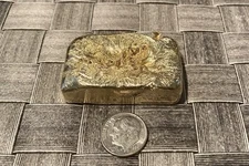 Nordic Gold Bar 4.6 oz  Hand Poured Copper Alloy Casting Crafts Jewelry Making