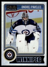 2014-15 O-Pee-Chee Platinum White Ice Ondrej Pavelec 154/199 Winnipeg Jets #81