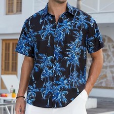 Unisex Floral Hawaiian Shirt for Casual Summer Beach and Tropical Vacations