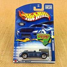 2002 Hot Wheels #156 Cunningham C4R Metalflake Dark Blue Mainline Chrome 5SP