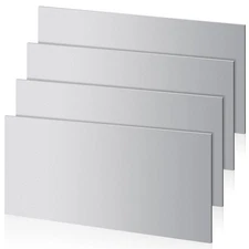 Alffun 4 Pcs 20 Gauge Sheet Metal Plates, 12" x 6" Cold Rolled Steel Plates, ...