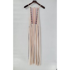 Taylor & Sage Womens Dress Small Fair Isle Halter Open Back Maxi Summer Flowy