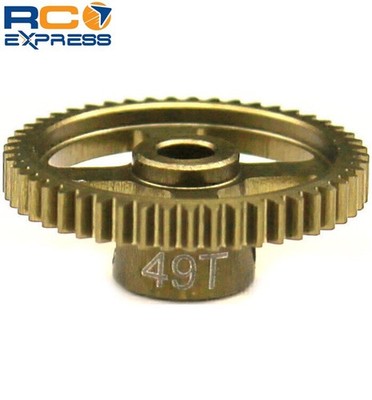 Hot Racing 49t 64p Hard Anodized 7075 Aluminum Racing Pinion Gear HRG6449