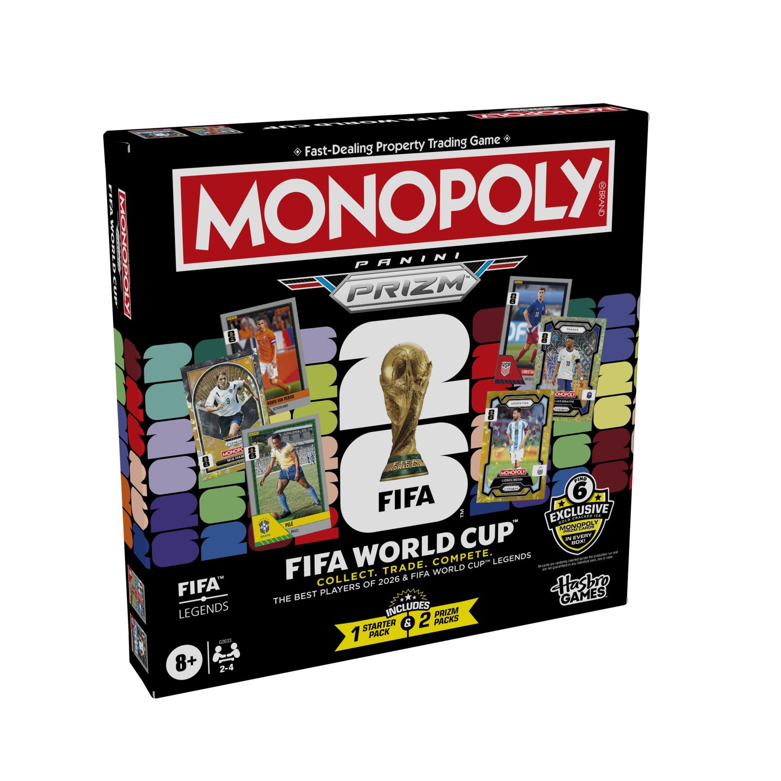 Monopoly Panini Prizm: FIFA World Cup Game I Football Board Game with Monopoly P