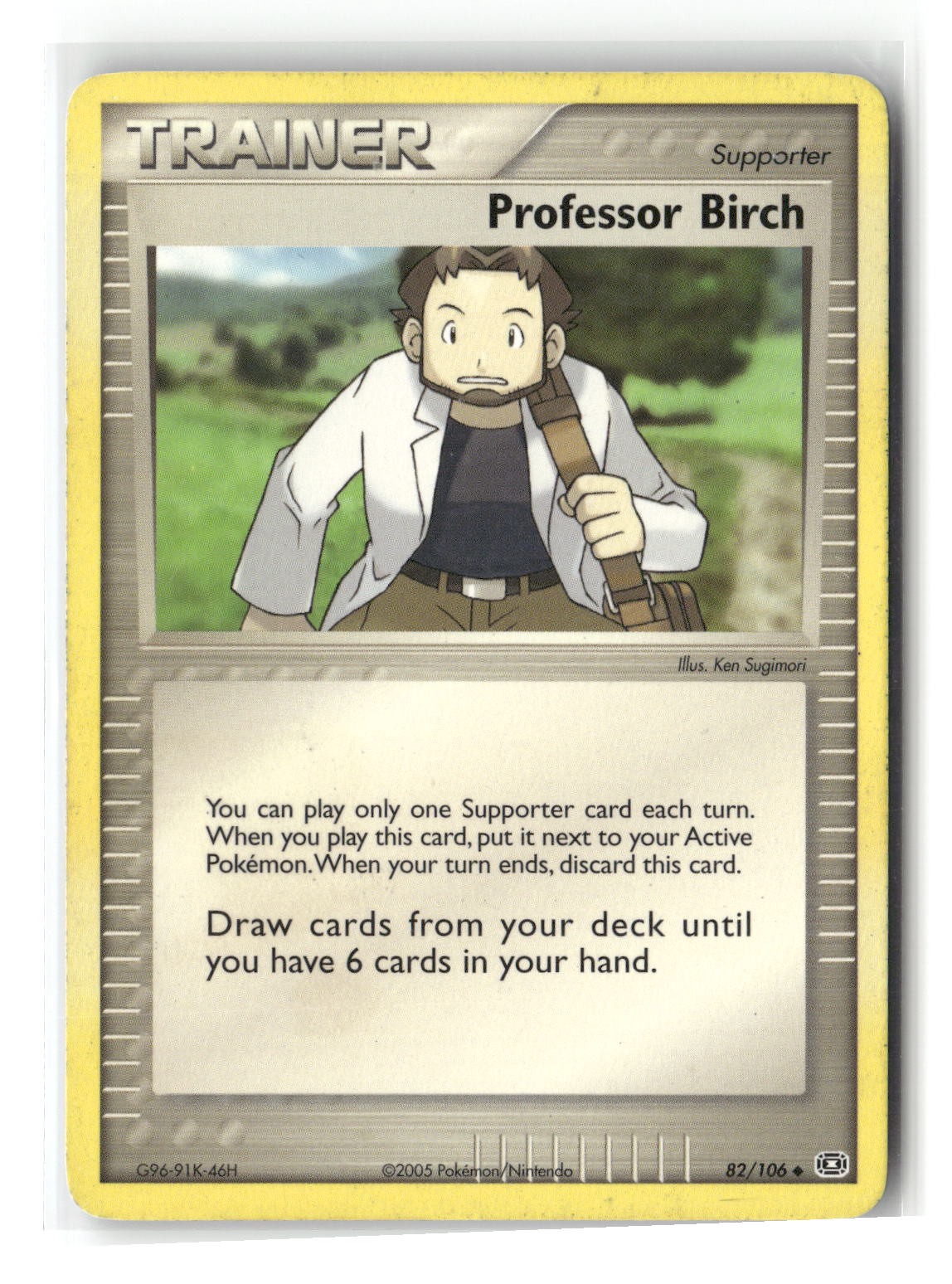 Professor Birch Uncommon Emerald 82/106 Pokemon Heavily Played