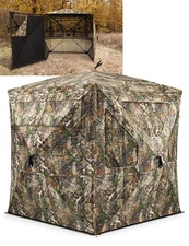 Hunting Blind 360°See Through with Silent Swing Door, 2-3 Person Pop Up Groun...