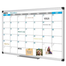 Magnetic Calendar Whiteboard Monthly Calendar Dry Erase Board Office Home New
