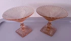 2 Available~ Anchor Hocking Miss America Pink Depression Glass Compote 1930’s