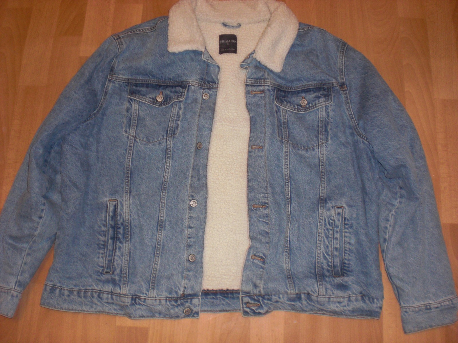 Mens Denim Sherpa Jacket XL