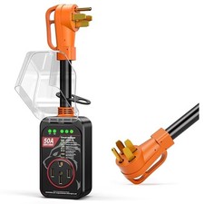       -RV Surge Protector 50 Amp, RV Power 50AMP black-orange