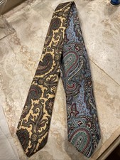 Pair Of Polo Ralph Lauren Paisley 100 Silk Ties