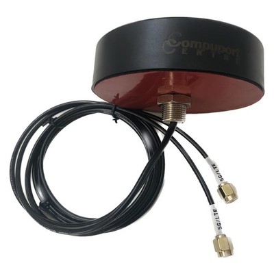 CompuPort MIMO 5G LTE Puck Antenna Freq: 2X 698-960/1710-3800MHz with Dual-Di...