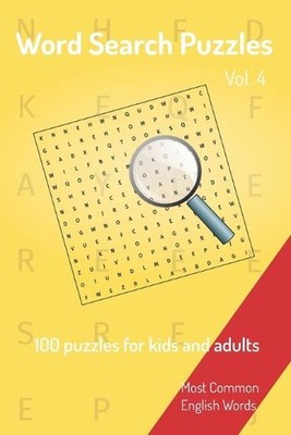 Word Search Puzzles - 100 puzzles for kids and adults: Most Common English Words