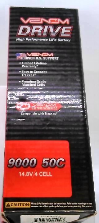 Venom #15031 4S 14.8V, 5000mAh, 50C High performance Lipo Battery (NOS)