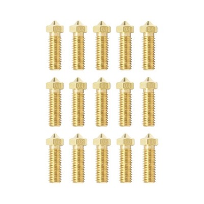15PCS Nozzles Kit for Anycubic Vyper, 3D Printer 7PCS 0.4mm Brass Nozzles and 2P