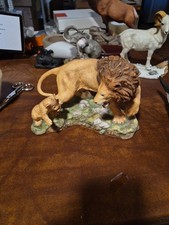 Courageous Cub By Jonathan Goode 1990 Franklin Mint Hand Painted Fine Porcelain 