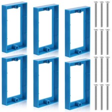 Single Gang Outlet Box Extenders 6 PCS 1/2" with 12 Screws Blue Color