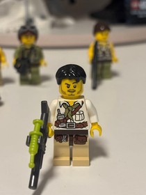 Rare Out-of-Print Item DINO Minifigures from LEGO 5887 Jurassic World Set of 4