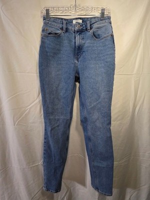 H&M Women High Waist Mom Jeans Blue Denim Size 6 EUR 38 US 6