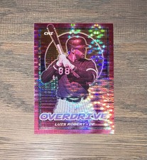 2021 Panini Chronicles Luis Robert Overdrive Pink Pulsar Prizm Parallel #15 D23