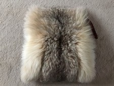 Vintage Real Fur Muff Handwarmer Purse with Satin Lining and Backing 16"x15"
