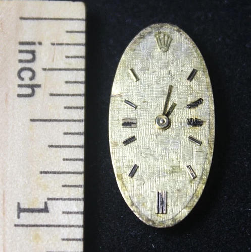 Vintage Ladies Montres ROLEX Movement with Textured Dial - Parts Repair
