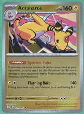 Pokémon Chaos Rising Ampharos 29/86 Reverse Holo Rare TCG Pokémon Card