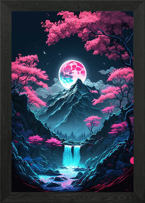 Japan Kirschblüte Kunst Gerahmtes Wandbild Poster Leinwanddruck Bild