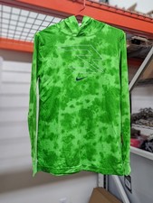 Nike Green Strike Long Sleeve Boy's XL NWT Lightweight Camo 100 Cotton Hoodie
