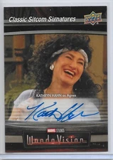 UD Marvel WandaVision Sitcom Signatures Auto Kathryn Hahn as Agnes CS70-KH