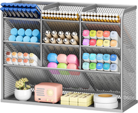Stiftehalter Schreibtisch Organizer Metall Silber BüRo Schule