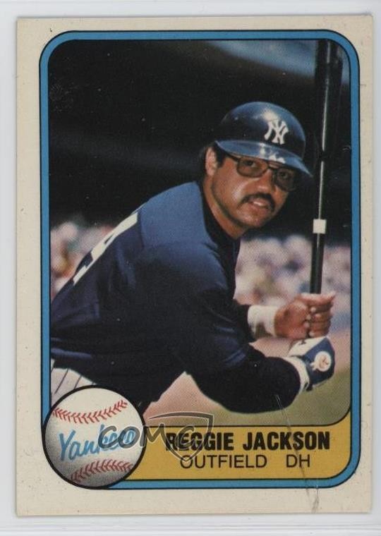 1981 Fleer Reggie Jackson (Batting) #79 HOF 18re