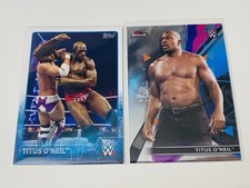 2015 Topps Finest WWE Titus O'Neil Trading Card Bundle Lot of 2 FREE SHIPPING