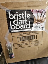 Brybelly Bristle Dart Board 3 CM Thick with Darts Triple Out SDRT-001