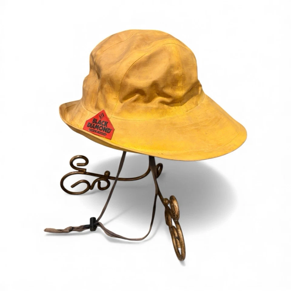 De Colección DIAMANTE NEGRO Kaufman Canadá Souwester Impermeable Pescador Sombrero y Oreja de Vellón Foto 2 de 4