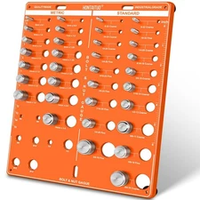 42 Nut and Bolt Thread Checker Standard and MetricBolt Size and Thread Gauge ...