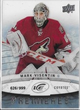 2014-15 Upper Deck Ice MARK VISENTIN Ice Premieres rookie card #99. rookie card picture