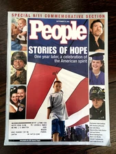 9/11 Stories of Hope - One Year Later Commemorative Issue People Magazine 2002